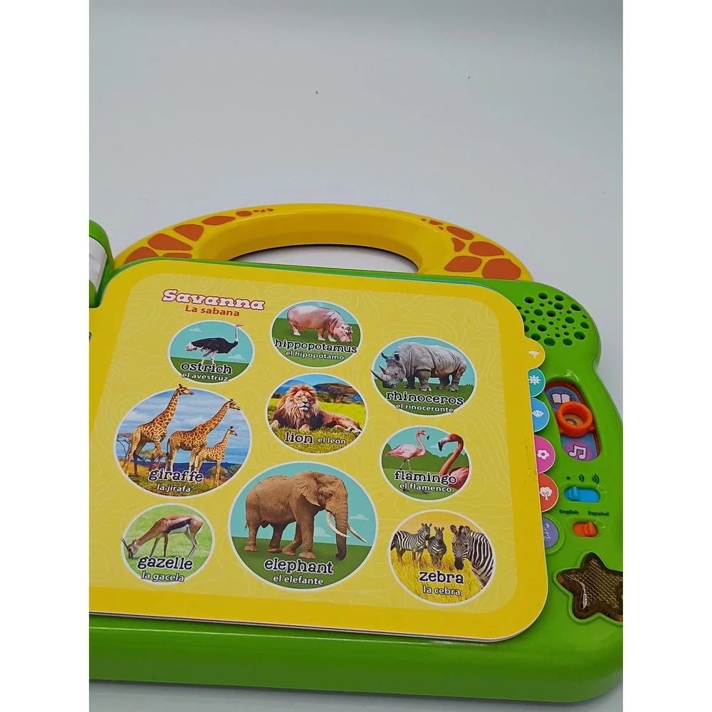 LeapFrog Unisex 100 Animals Book Green Bilingual Learning Toy OS Interactive